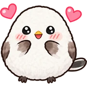 シマエナガのLINE絵文字